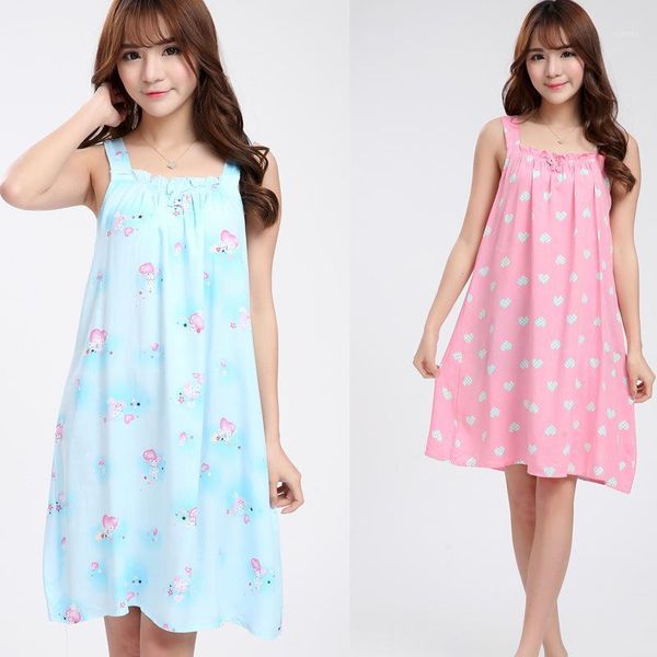 women cotton nightgown floral sleep dress sleeveless sleep shirt nightwear nightwear casual home dress b-54161, Black;red
women cotton nightgown floral sleep dress sleeveless sleep shirt nightwear nightwear casual home dress b-54161, Black;red