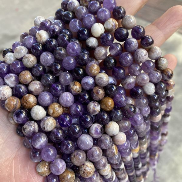 dog tooth amethyst natural flowery amethyst 6/8/10mm stone loose smooth round beads purple diy jewelry making bracelet 15'', Black
dog tooth amethyst natural flowery amethyst 6/8/10mm stone loose smooth round beads purple diy jewelry making bracelet 15'', Black