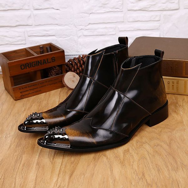 2020 shoes chaussures winter size large genuine leather men studded flats pointy toe cowboy boots 8kst, Black
2020 shoes chaussures winter size large genuine leather men studded flats pointy toe cowboy boots 8kst, Black