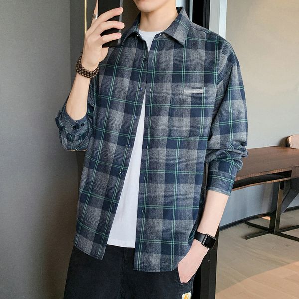 2021 new casual spring autumn plaid shirt men long sleeve japan style streetwear plus size m-5xl clothes sfov, White;black
2021 new casual spring autumn plaid shirt men long sleeve japan style streetwear plus size m-5xl clothes sfov, White;black