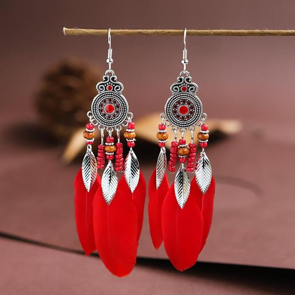 dangle & chandelier bohemian ethnic style earrings for women 2021 antique silver color handmade wooden bead leaf feather tassel pendant
dangle & chandelier bohemian ethnic style earrings for women 2021 antique silver color handmade wooden bead leaf feather tassel pendant