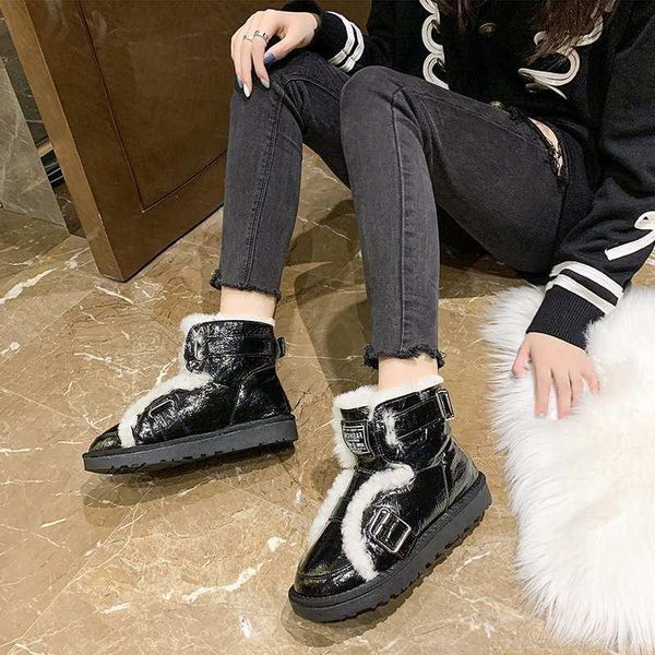 ladies leather snow boots winter fashion warm buckle strap punk motorcycle boots female warm cotton shoes 2020 winter new, Black
ladies leather snow boots winter fashion warm buckle strap punk motorcycle boots female warm cotton shoes 2020 winter new, Black