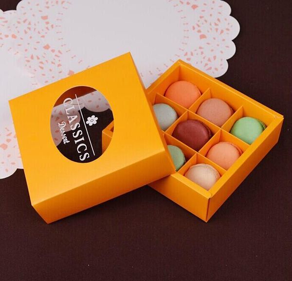 gift wrap size:14*14*4.5cm kraft paper chocolate macaroon box hold 9 pcs.cracker packaging 200piece\lot
gift wrap size:14*14*4.5cm kraft paper chocolate macaroon box hold 9 pcs.cracker packaging 200piece\lot