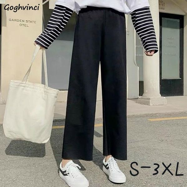 women casual large size s-3xl pants ankle-length wide leg ins korean style baggy leisure trousers female chic fashion all-match, Black;white
women casual large size s-3xl pants ankle-length wide leg ins korean style baggy leisure trousers female chic fashion all-match, Black;white