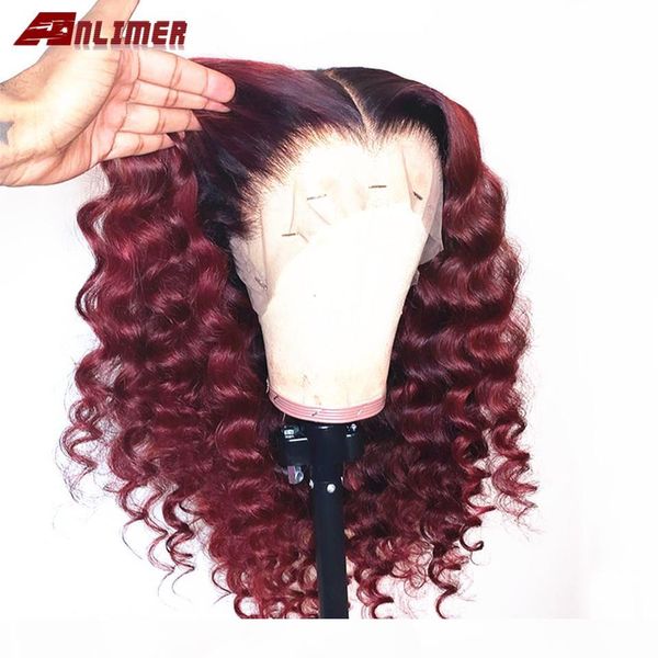 ombre 99j 13x6 deep part lace front human hair burgundy colored human hair curly wigs brazilian lace remy wig with baby hair, Black
ombre 99j 13x6 deep part lace front human hair burgundy colored human hair curly wigs brazilian lace remy wig with baby hair, Black
