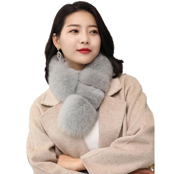 scarves fur scarf women winter real neckerchief fluffy thicken warm neck guard 8colors, Blue;gray
scarves fur scarf women winter real neckerchief fluffy thicken warm neck guard 8colors, Blue;gray