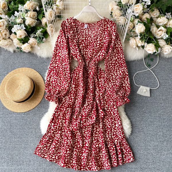 2021 new vintage female leopard singer in print dress neck puff the line autumn ruffle dressed long style i3yg, Black;gray
2021 new vintage female leopard singer in print dress neck puff the line autumn ruffle dressed long style i3yg, Black;gray