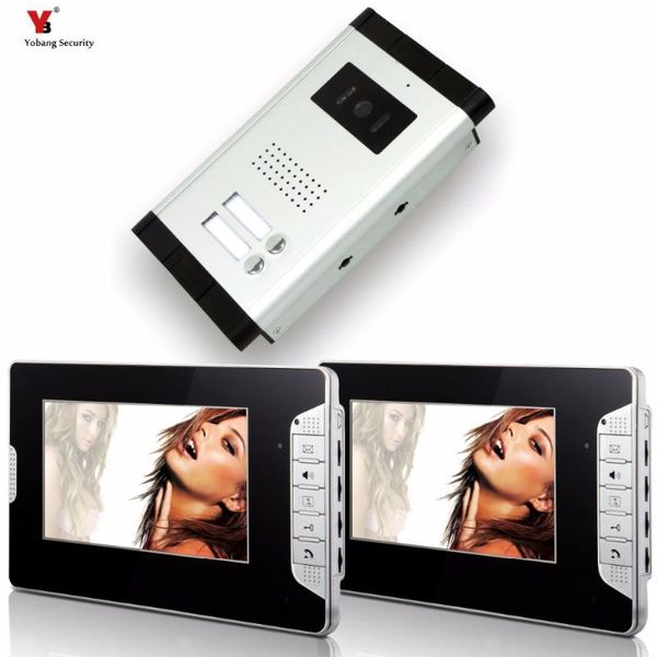 yobang security wired 7" video door phone video door entry intercom system entry access system for 2 units apartment intercom
yobang security wired 7" video door phone video door entry intercom system entry access system for 2 units apartment intercom