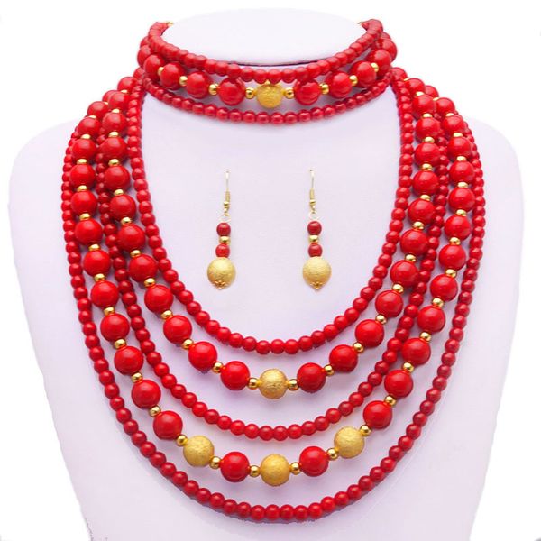 yulaili 2 color african beads long necklace fashion nigeria wedding jewelry sets statement choker necklace earrings for women bijoux, Black
yulaili 2 color african beads long necklace fashion nigeria wedding jewelry sets statement choker necklace earrings for women bijoux, Black