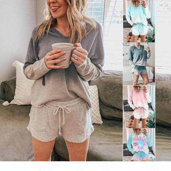 2020 woman summer new sleepwear set tie-dye gradient print two piece pants long sleeve shorts polyester ladies tracksuit, White
2020 woman summer new sleepwear set tie-dye gradient print two piece pants long sleeve shorts polyester ladies tracksuit, White