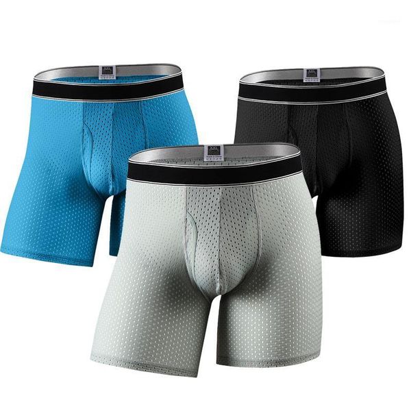 fashion underwear men's ice silk mesh boxer shorts underpants breathable long boxer shorts1, Black;white
fashion underwear men's ice silk mesh boxer shorts underpants breathable long boxer shorts1, Black;white