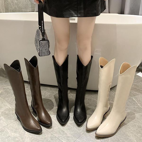 2021 ins luxury women block high heels wedges long riding boots winter knee high boots designer beige heels western cowboy, Black
2021 ins luxury women block high heels wedges long riding boots winter knee high boots designer beige heels western cowboy, Black