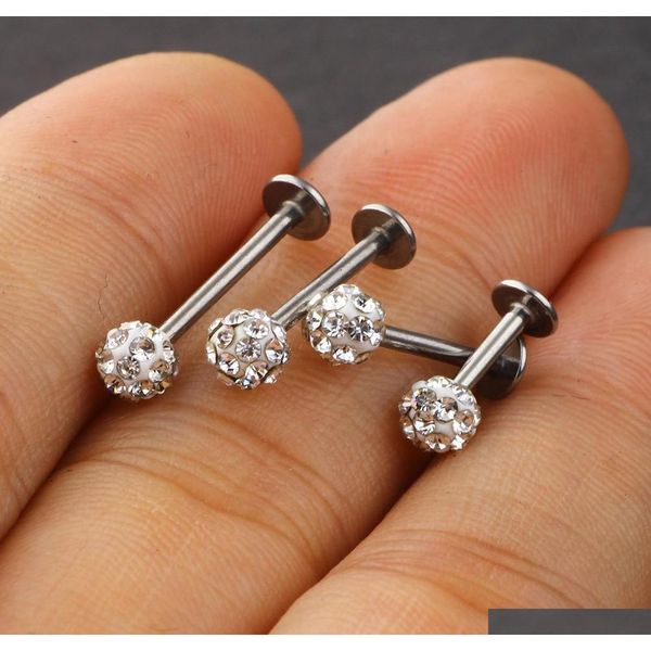 wholesale body jewelry labret rings stainless steel shaballa crystal disco ball lip piercing jewelry sqcjil homes2007, Black
wholesale body jewelry labret rings stainless steel shaballa crystal disco ball lip piercing jewelry sqcjil homes2007, Black