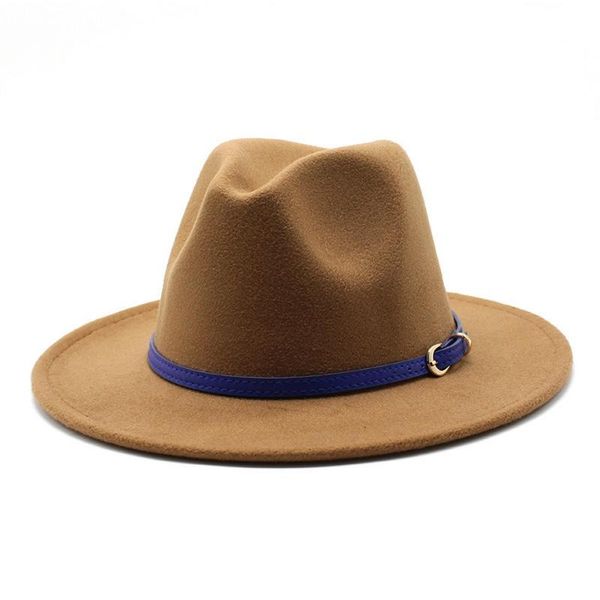 liser autumn and winter fedora jazz hats casual style big brim felt small belt decoration high quality, Blue;gray
liser autumn and winter fedora jazz hats casual style big brim felt small belt decoration high quality, Blue;gray