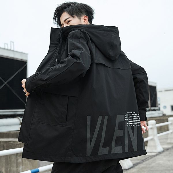 2020 spring and new loose casual coat autumn trend medium length windbreaker men's jacket, Tan;black
2020 spring and new loose casual coat autumn trend medium length windbreaker men's jacket, Tan;black