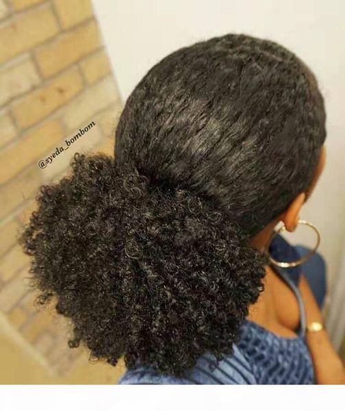 100% brazilian clip in human ponytail hair extensions kinky curly drawstring ponytail afro puffs updos curly ponytails 120g, Black
100% brazilian clip in human ponytail hair extensions kinky curly drawstring ponytail afro puffs updos curly ponytails 120g, Black