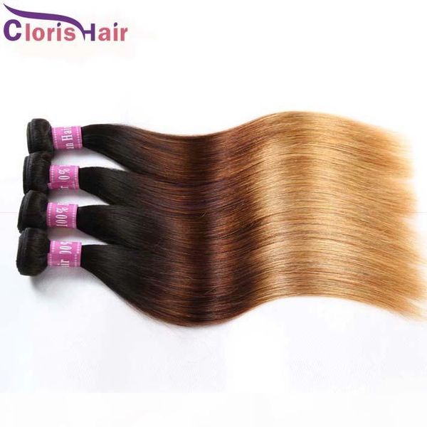 ombre straight hair bundles t1b 4 27 raw indian virgin human hair weave bulk three tone brown blonde ombre hair extensions, Black
ombre straight hair bundles t1b 4 27 raw indian virgin human hair weave bulk three tone brown blonde ombre hair extensions, Black