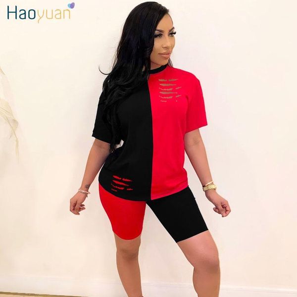 haoyuan two piece set summer clother for women tracksuit matching sets splice biker shorts sweat suits lounge wear outfits1, White
haoyuan two piece set summer clother for women tracksuit matching sets splice biker shorts sweat suits lounge wear outfits1, White