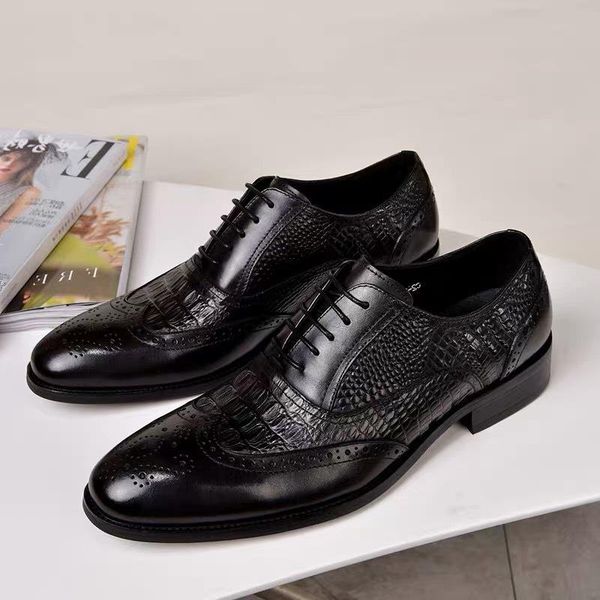 men oxfords shoes british style leather business formal men shoes office suit dress wedding male footwear 38-48, Black
men oxfords shoes british style leather business formal men shoes office suit dress wedding male footwear 38-48, Black