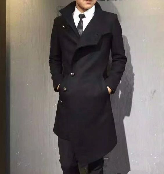 m-3xlnew custom large size winter thick windbreaker trendy men mid-length slim personality woolen coat woolen coat youth coat.1, Black
m-3xlnew custom large size winter thick windbreaker trendy men mid-length slim personality woolen coat woolen coat youth coat.1, Black