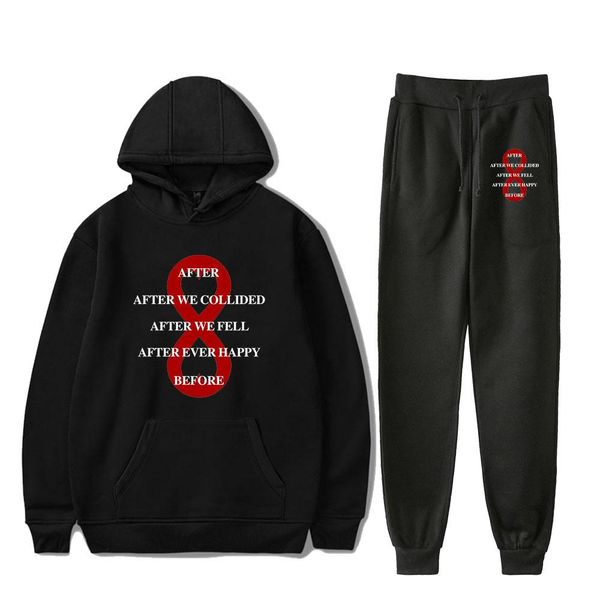 after we collided sweatshirts two piece set tracksuit harajuku women hoodiesjogger pant casual streetwear pants men's sets bbygcb lg201, Gray 
after we collided sweatshirts two piece set tracksuit harajuku women hoodiesjogger pant casual streetwear pants men's sets bbygcb lg201, Gray