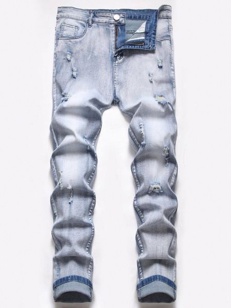 romwe guys ripped skinny jeans s8jh#, Blue
romwe guys ripped skinny jeans s8jh#, Blue