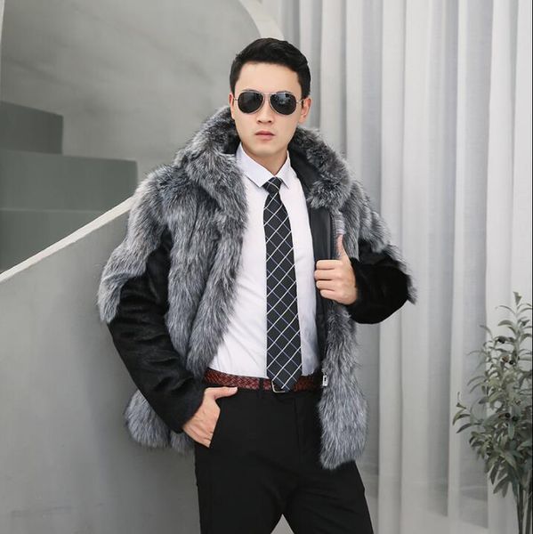 men's fur & faux splice winter mens mink leather jacket hooded autumn thicken warm coat men slim jackets jaqueta de couro, Black
men's fur & faux splice winter mens mink leather jacket hooded autumn thicken warm coat men slim jackets jaqueta de couro, Black