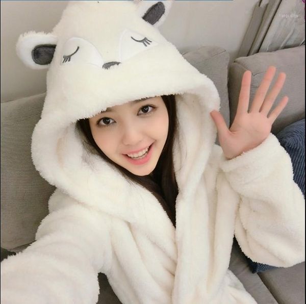 new women winter robe female cute cartoon coral velvet bathrobe girl lovely animal warm sleepwear bath robes1, Black;red
new women winter robe female cute cartoon coral velvet bathrobe girl lovely animal warm sleepwear bath robes1, Black;red