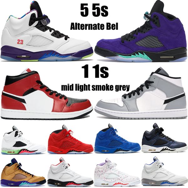 new jumpman 5 5s basketball shoes alternate bel grape 3 travis scotts 1 1s mid light smoke grey mens womens trainers sneakers, Black
new jumpman 5 5s basketball shoes alternate bel grape 3 travis scotts 1 1s mid light smoke grey mens womens trainers sneakers, Black