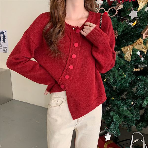 2021 new korean-style cardigans of women solid neck slanted single breasted mesh cardigan soft autumn sweaters a2a8, White;black
2021 new korean-style cardigans of women solid neck slanted single breasted mesh cardigan soft autumn sweaters a2a8, White;black