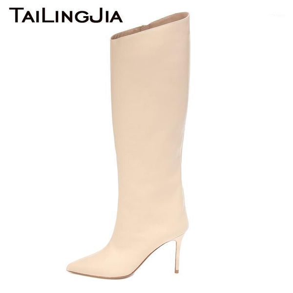 boots 2021 women pointed toe beige knee high stiletto heel long boot female shoes with zipper inside black winter boots1
boots 2021 women pointed toe beige knee high stiletto heel long boot female shoes with zipper inside black winter boots1