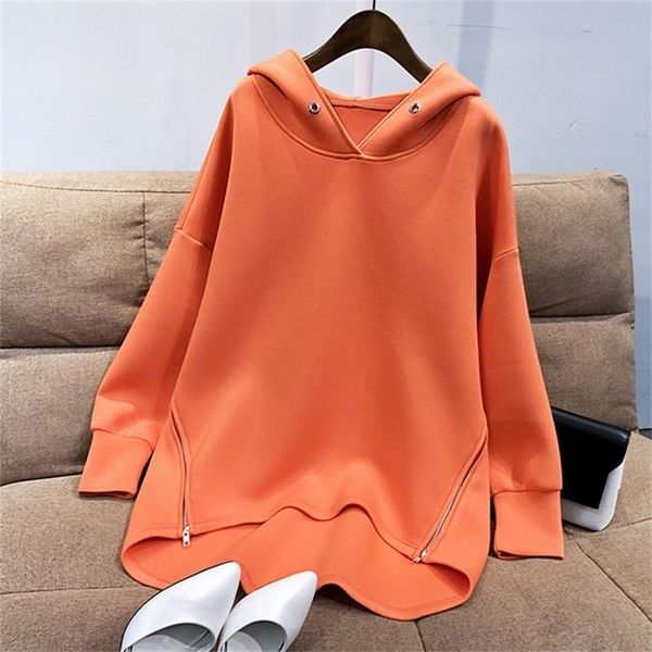 winter autumn women hoodies sweatshirt korean long sleeve side zipper harajuku oversized pullovers 3xl 201216, Black
winter autumn women hoodies sweatshirt korean long sleeve side zipper harajuku oversized pullovers 3xl 201216, Black
