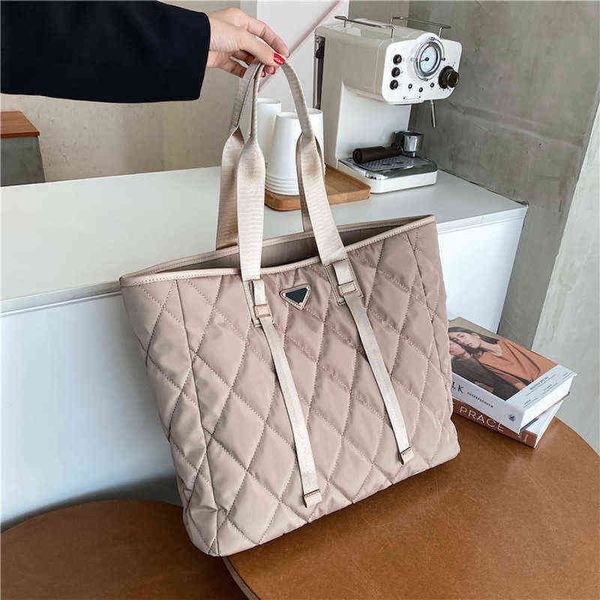 shoulder bags brand designer women's tote autumn winter lady nylon handbags large capacity shopper 220126
shoulder bags brand designer women's tote autumn winter lady nylon handbags large capacity shopper 220126
