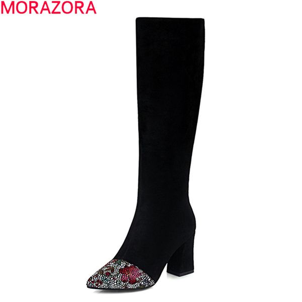 boots morazora 2021 big size 33-48 women thick high heels pointed toe fashion ladies shoes winter classic knee, Black
boots morazora 2021 big size 33-48 women thick high heels pointed toe fashion ladies shoes winter classic knee, Black