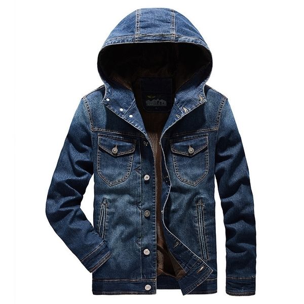 autumn jacket men military jeans jacket hooded single breasted denim coat windbreaker men cotton jacket chaquetas hombre m-4xl 201104, Black;brown
autumn jacket men military jeans jacket hooded single breasted denim coat windbreaker men cotton jacket chaquetas hombre m-4xl 201104, Black;brown