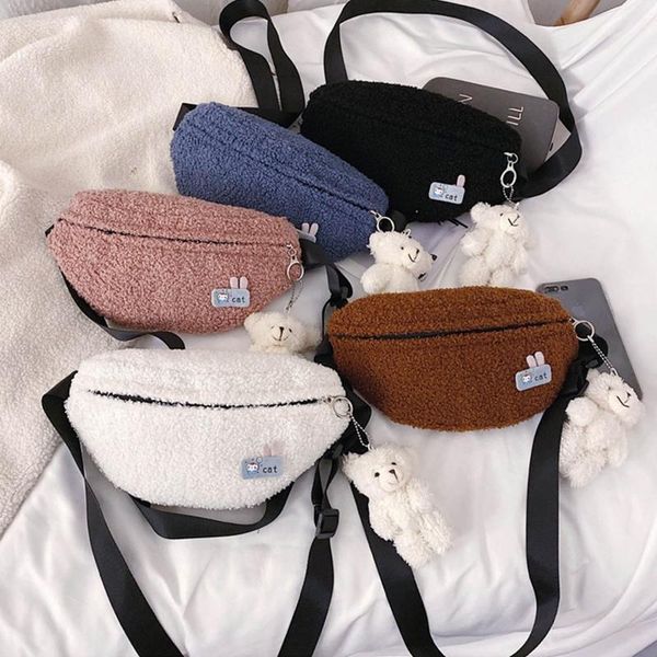 casual women's waist bag fanny pack fashion plush belt bags autumn winter crossbody chest pouch1
casual women's waist bag fanny pack fashion plush belt bags autumn winter crossbody chest pouch1