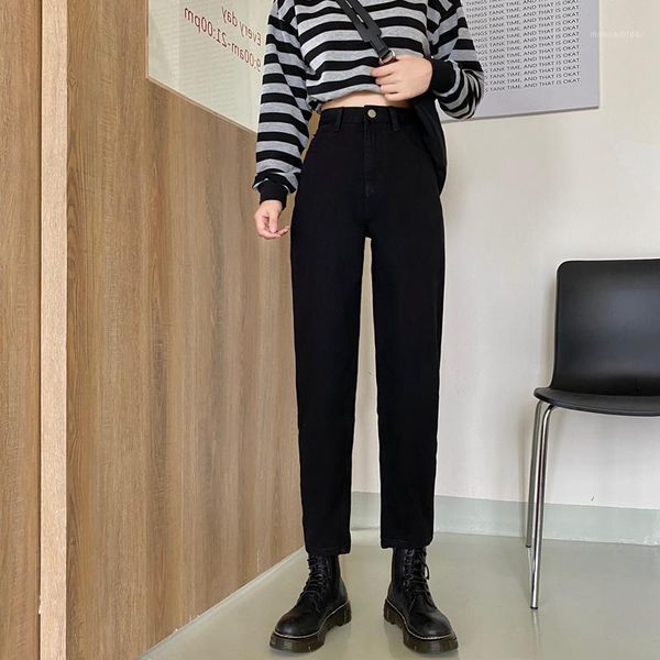 women high-waist wide-leg jeans pants autumn winter 2020 new mom jeans slim loose straight denim casual ankle length pants1, Blue
women high-waist wide-leg jeans pants autumn winter 2020 new mom jeans slim loose straight denim casual ankle length pants1, Blue