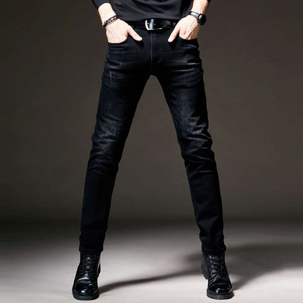 black jeans men's autumn and winter new fashion brand korean slim elastic leg youth casual pants, Blue
black jeans men's autumn and winter new fashion brand korean slim elastic leg youth casual pants, Blue