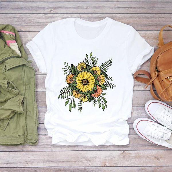 women flower short sleeve floral aesthetic print clothing summer shirt t-shirts t graphic female ladies womens tee t-shirt, White
women flower short sleeve floral aesthetic print clothing summer shirt t-shirts t graphic female ladies womens tee t-shirt, White