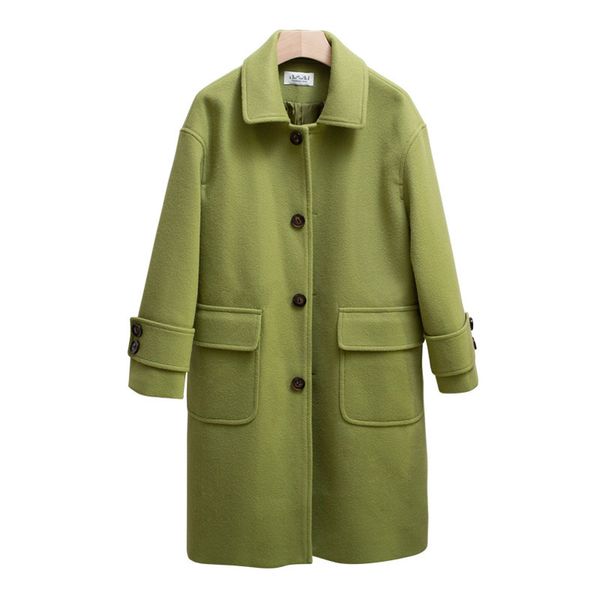 wool women new style fashion single-breasted slim waist thickened autumn and winter woolen women's coat, Black
wool women new style fashion single-breasted slim waist thickened autumn and winter woolen women's coat, Black