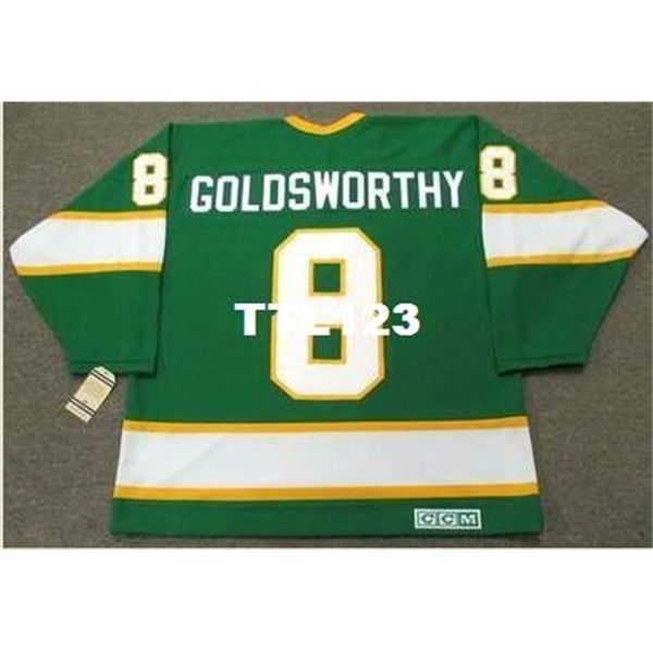 men #8 bill goldsworthy minnesota north stars 1967 ccm vintage home hockey jersey or custom any name or number retro jersey, Black
men #8 bill goldsworthy minnesota north stars 1967 ccm vintage home hockey jersey or custom any name or number retro jersey, Black
