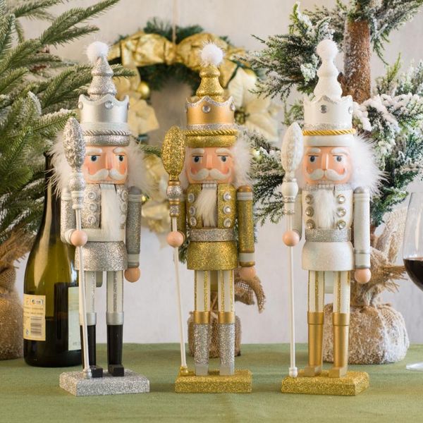 christmas decorations 42cm golden/white/sliver nutcracker puppet decor ornaments for deskdecoration wooden walnuts soldiers band dolls
christmas decorations 42cm golden/white/sliver nutcracker puppet decor ornaments for deskdecoration wooden walnuts soldiers band dolls