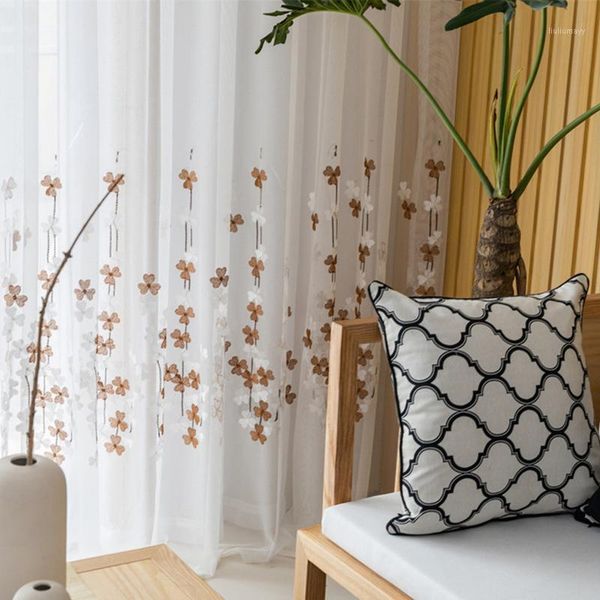 coffe embroidery tulle window curtains for living room european sheer cotton bedroom balcony kitchen screen custom1
coffe embroidery tulle window curtains for living room european sheer cotton bedroom balcony kitchen screen custom1