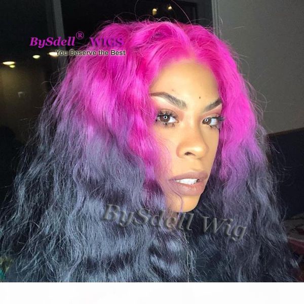 high similation human hair front lace wig purple pink ombre off black color lace front wig long kinky curly straight hair full wigs
high similation human hair front lace wig purple pink ombre off black color lace front wig long kinky curly straight hair full wigs