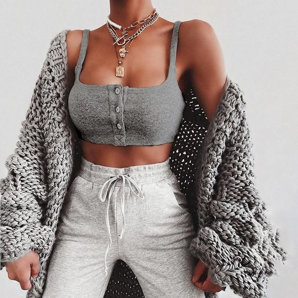 summer women crop tank womens button fashion short vest casual solid vest camisole sleeveless streetwear, White
summer women crop tank womens button fashion short vest casual solid vest camisole sleeveless streetwear, White