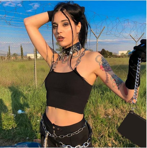 summer women chain shoulder strap crop dispatchable stretch wild inner wear night club clothing, White
summer women chain shoulder strap crop dispatchable stretch wild inner wear night club clothing, White