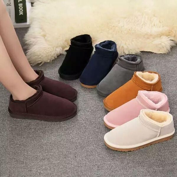 women australia classic style snow boots winter warm leather flats warterproof high-quality ankle boots large size 35-44, Black
women australia classic style snow boots winter warm leather flats warterproof high-quality ankle boots large size 35-44, Black