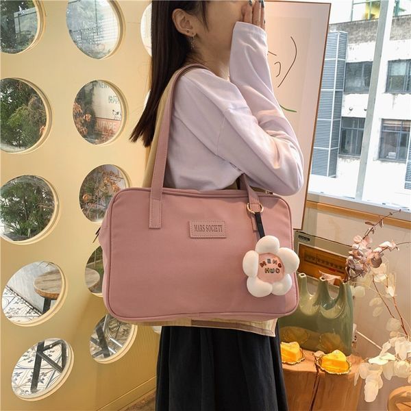 sweet solid color ladies handbags large capacity tote for women crossbody bag japan trend girls fabric satchel shoulder bags c1223
sweet solid color ladies handbags large capacity tote for women crossbody bag japan trend girls fabric satchel shoulder bags c1223