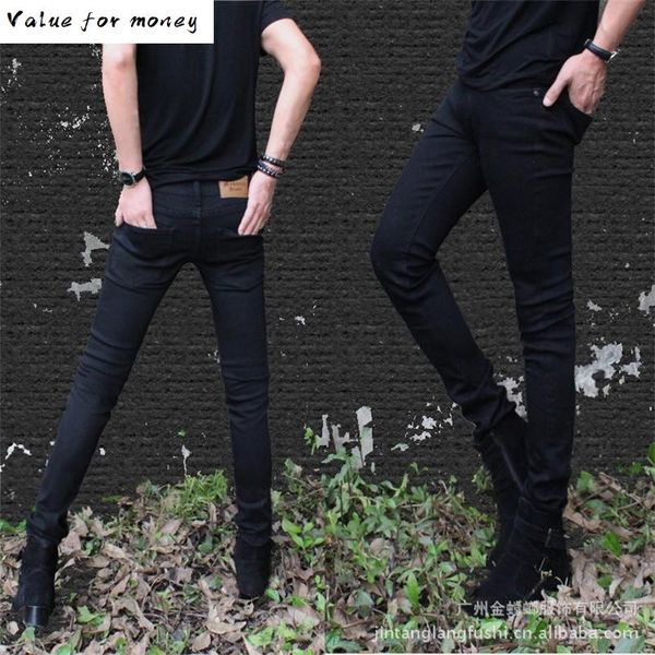 mens selling korean designer black slim fit jeans punk cool skinny pants with chain for male, Blue
mens selling korean designer black slim fit jeans punk cool skinny pants with chain for male, Blue