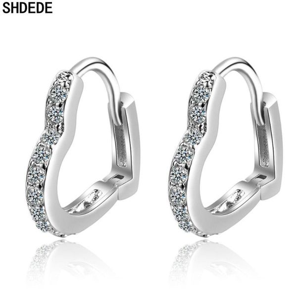 shdede korean heart hoops earrings for women cubic zirconia accessories cocktail party fashion jewelry not allergic x522, Golden;silver
shdede korean heart hoops earrings for women cubic zirconia accessories cocktail party fashion jewelry not allergic x522, Golden;silver